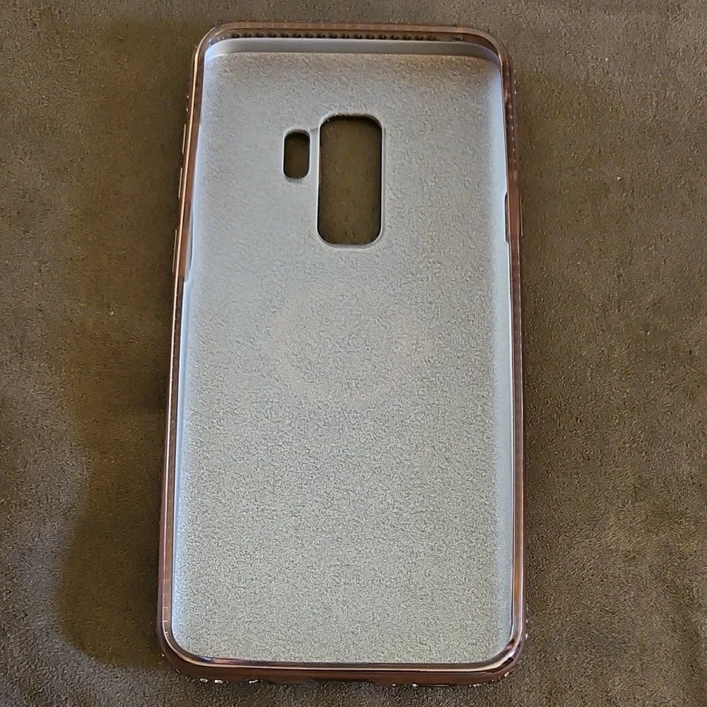 Samsung Gold Glitter Phone Case with Ring Stand